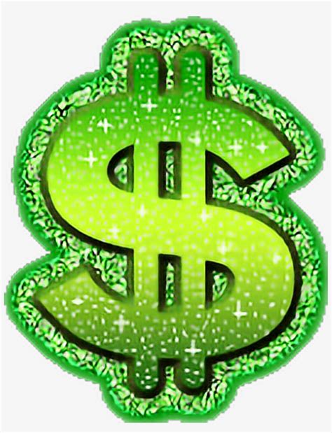 Money Sticker Green Dollar Signs Free Transparent Png Download Pngkey