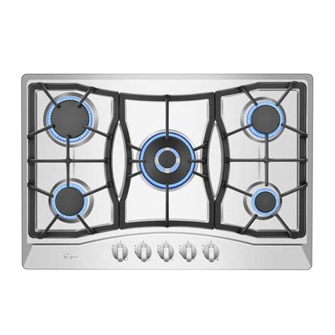 Empava 30 In Gas Stove Cooktop With 5 Italy Sabaf Burners In Stainless