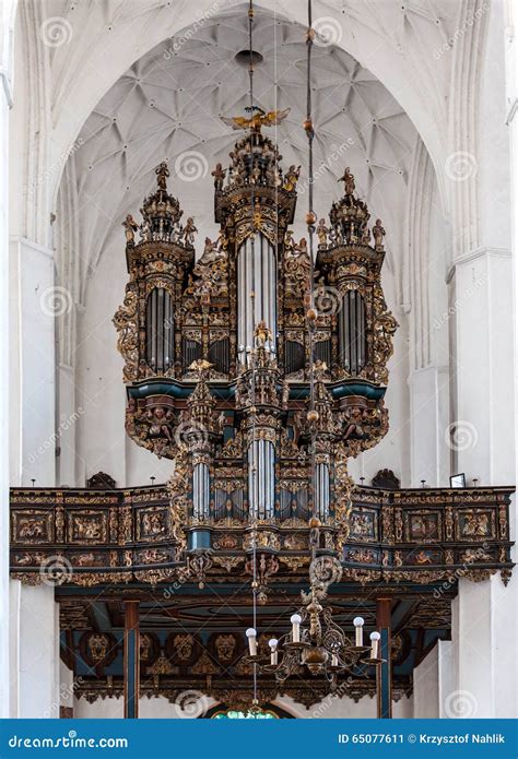 Baroque Church Organ In Gdansk Poland Editorial Photo Image Of Music