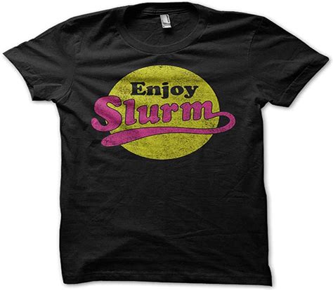 Enjoy Slurm Futurama Graphic Printed T Shirt For Fashion Tee Mens Black XL Amazon Co Uk Clothing