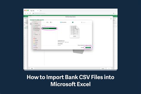 How To Import Bank Csv Files Into Microsoft Excel Tiller