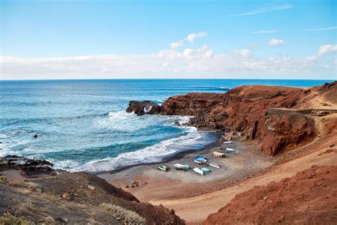Beautiful Landscape Of Lanzarote Island Stock Photo Image Of Sand