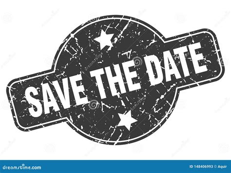 Save The Date Stamp Stock Vector Illustration Of Save 148406993