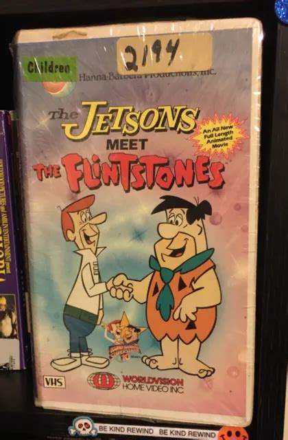 THE JETSONS MEET The Flintstones VHS Tape Rare Original Release Clamshell PicClick