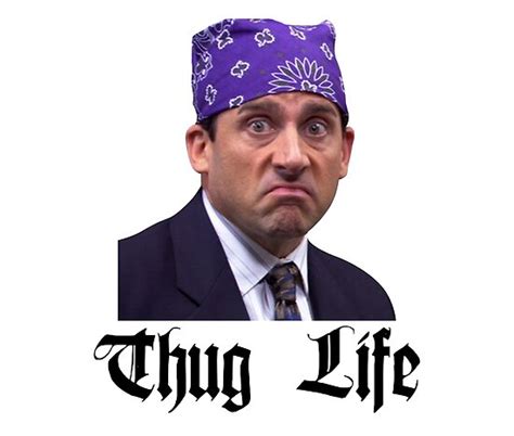 The Office Michael Prison Mike Scott Thug Life Poster By
