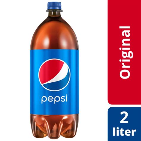 Pepsi Cola Flavored Soda Pop 2 Liter Bottle