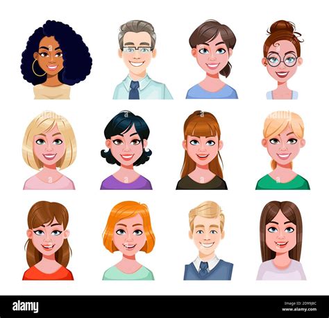 Cartoon Avatars Stock Vector Images Alamy