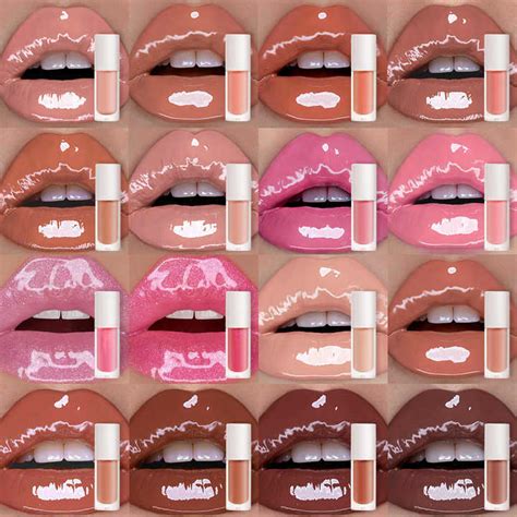 Private Label Luxury Square Tube Shiny Glossy Moisture Nude Clear Lip