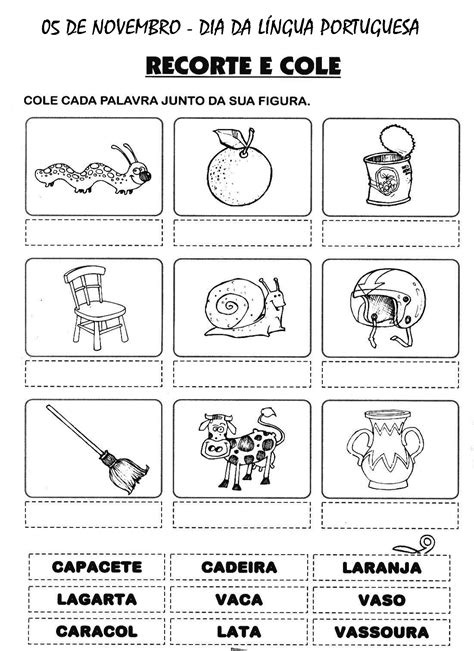 Dia Da LÍngua Portuguesa Atividades ExercÍcios Desenhos Colorir Pintar