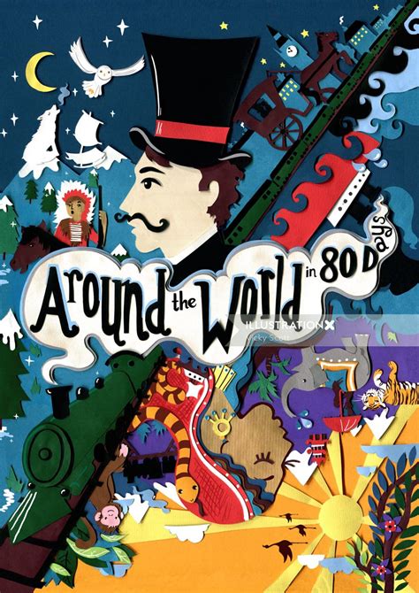 Around the World in 80 Days | Illustration by Vicky Scott
