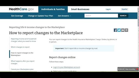 How To Change Health Insurance Marketplace Address - YouTube
