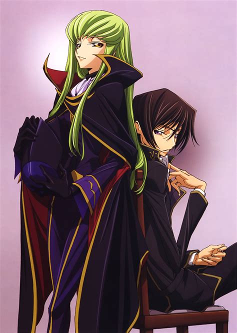 lelouch of the rebellion code geass c c and lelouch minitokyo