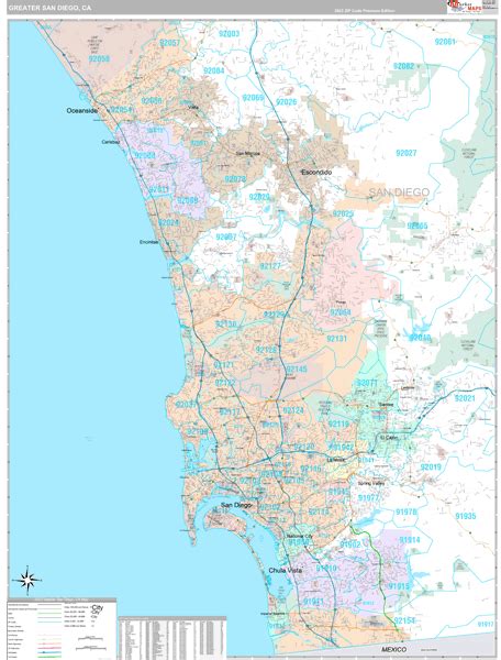 Maps Of Greater San Diego Metro Area California