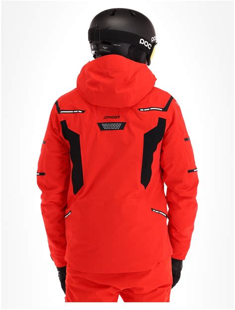 Spyder Pinnacle Gtx Ski Jacket Men Volcano Red Skiwebshop