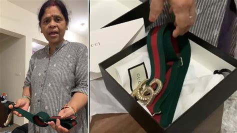 trending daughter buys gucci belt worth rs 35k her mom says ye to rs 150 pe bikta hai