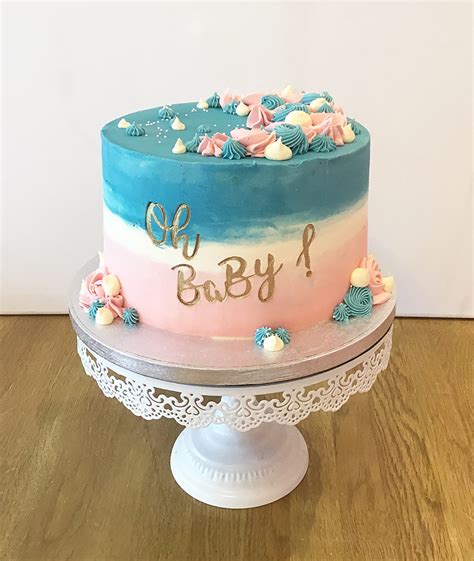 Oh Baby Gender Reveal Cake The Cakery Leamington Spa Warwickshire Cake Boutique