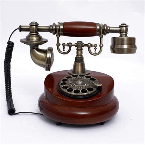 Gpwdsn Teléfono Antiguo De La Vendimia Teléfono De Madera De La Moda