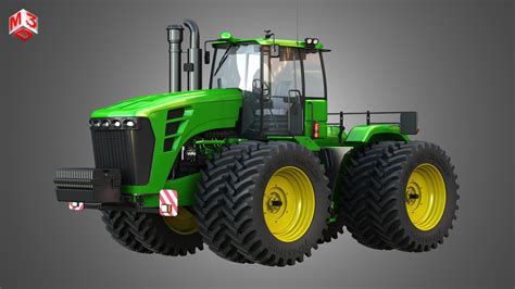 3d Model Jd 9230 Articulated Tractor Cgtrader