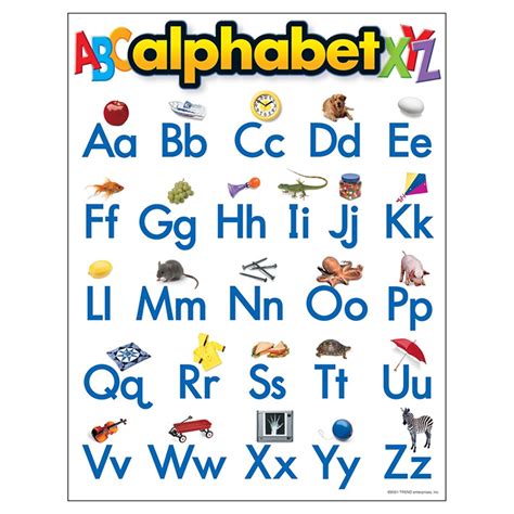 Alphabet Learning Chart 17 X 22 T 38026 Trend Enterprises Inc