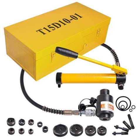 15 Ton Yellow Hydraulic Metal Hole Knockout Punch Driver Tool Kit Buy
