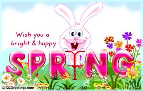 Bright Spring Wishes Free Happy Spring Ecards Greeting