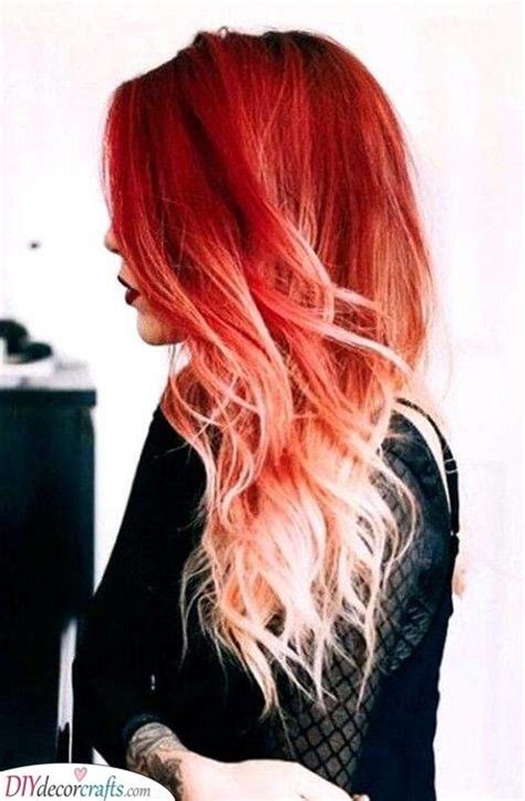 This is a hue easily worn by anyone regardless of skin tone. Vibrant Red - Long Hairstyles for Women | Red ombre hair ...