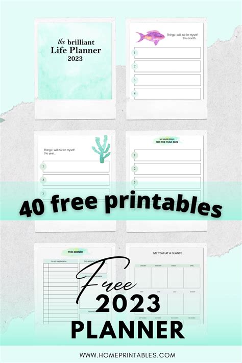 Planner 2023 Pdf Free Download 40 Awesome Printables For You Free