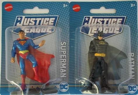 Matell Justice League Batman And Superman Cake Topper Figures Dc Comics Heroes 1399 Picclick