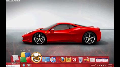 Ferrari Theme For Windows 7 With Sounds Theme Image