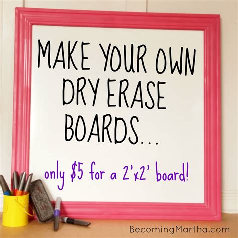 Make Your Own Dry Erase Boards For 5 The Simply Crafted Life