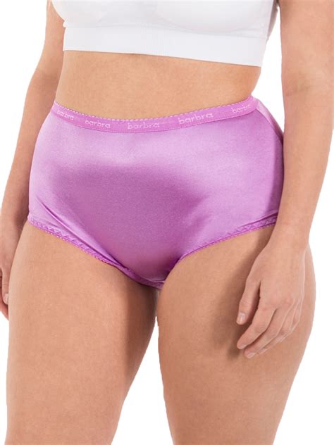 Satin Panties S To Plus Size Womens Underwear Full Coverage Brief