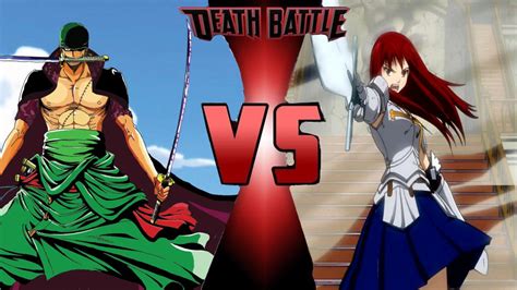 Death Battle Zoro Vs Erza - Death Battle Zoro vs. Erza tumbnail by SteveIrwinFan96 on DeviantArt