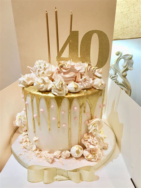 Double Barrelled 40th Gold Drip Cake 70th Birthday Cake 40th Birthday Cakes 40th Birthday