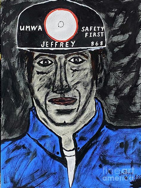 Jeffrey The Coal Miner Painting By Jeffrey Koss Pixels