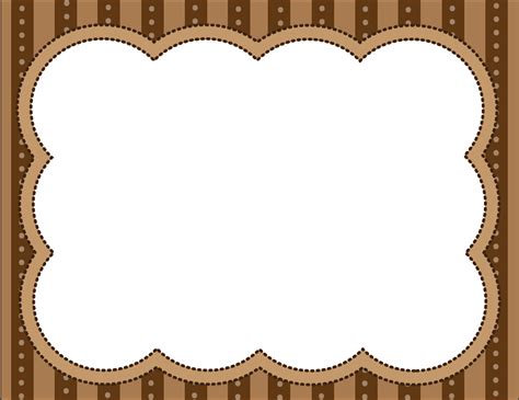 Brown Frame Printable Frames Clip Art Borders Borders And Frames