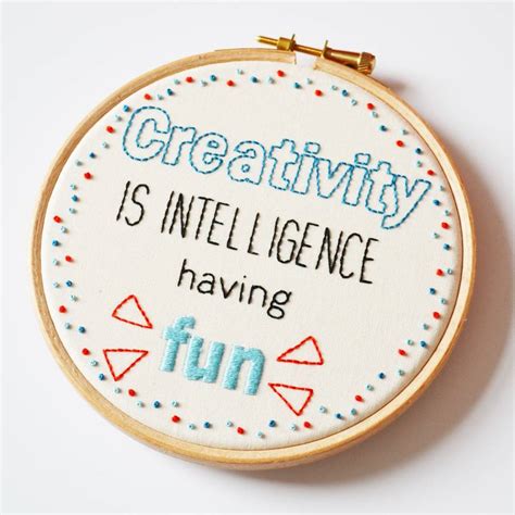 'helda's been trying to impress me with the embroidery on the sheets. Hand Embroidery Quote Hoop Art Kit By Pixiecraft | notonthehighstreet.com