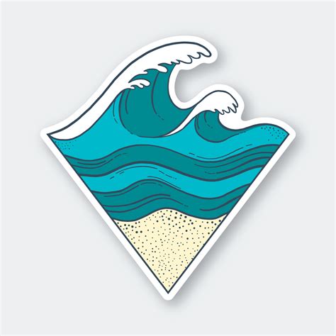 180tide Ocean Waves Sticker Ubicaciondepersonascdmxgobmx
