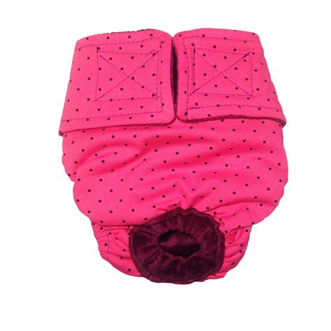 Buy Barkertime Dog Diapers Made In Usa Black Polka Dot On Pink