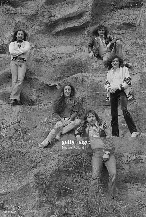 British Rock Group Uriah Heep 1974 Clockwise From Top Left