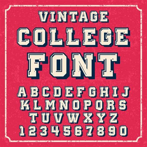 Image Result For Vintage College Font Alphabet Fonts Alphabet Fonts