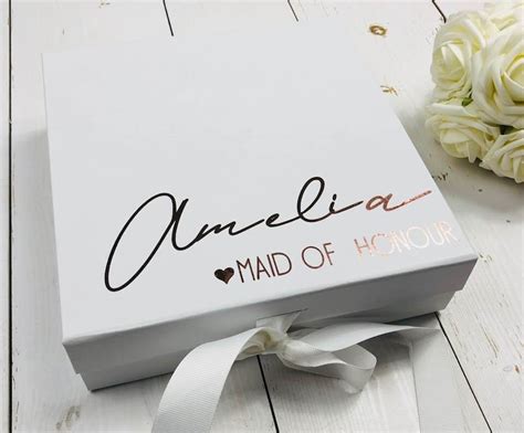 Bridesmaid Proposal Box Bridal Party T Box Personalised Etsy