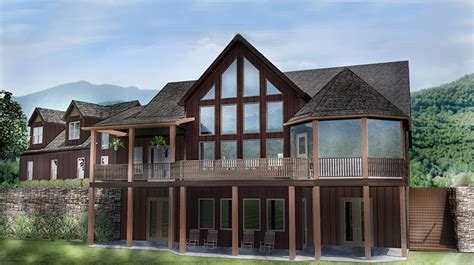 Open House Plan With 3 Car Garage Appalachia Mountain Ii