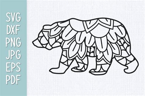 Download Bear Mandala SVG