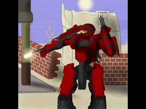 Lvl99 Red Master Chief By The Qbr Creator On Newgrounds