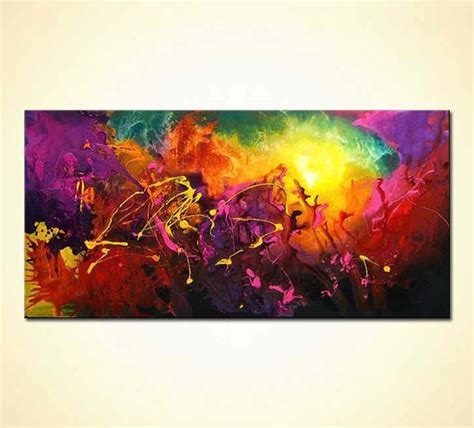 Painting For Sale Bright Purple Abstract 3100