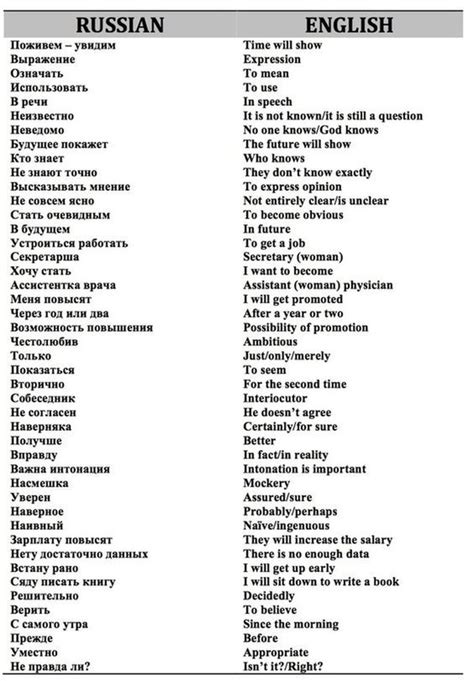 Russian Phrases For Lovers Artofit
