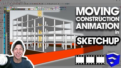 Moving Construction Animation With Animator For Sketchup Youtube