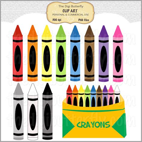 Color Crayon Template Clip Art Library