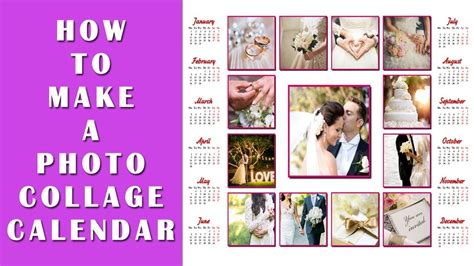 How To Make A Photo Collage Calendar 3 Awesome Calendar Types Youtube