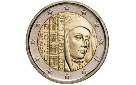 San Marino 2 Euro 2017 Giotto 2 Euro Münzen Eurocoinhouse